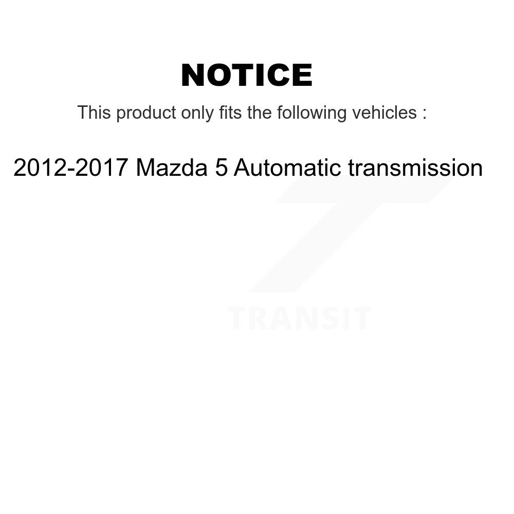 Front CV Axle Drive Shaft Assembly Kit For 2012-2017 Mazda 5 Automatic transmission KCV-100109 - Image 2