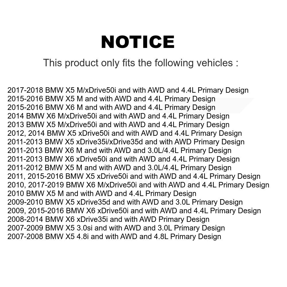 Front CV Axle Drive Shaft Complete Assembly Kit For BMW X5 X6 Primary Design KCV-100111 - Image 2