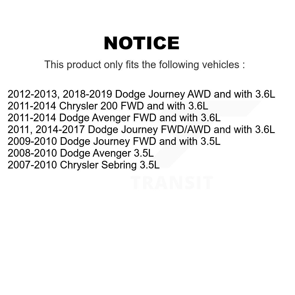 Front CV Axle Drive Shaft Assembly Kit For Dodge Journey Chrysler 200 Avenger Sebring KCV-100127 - Image 2