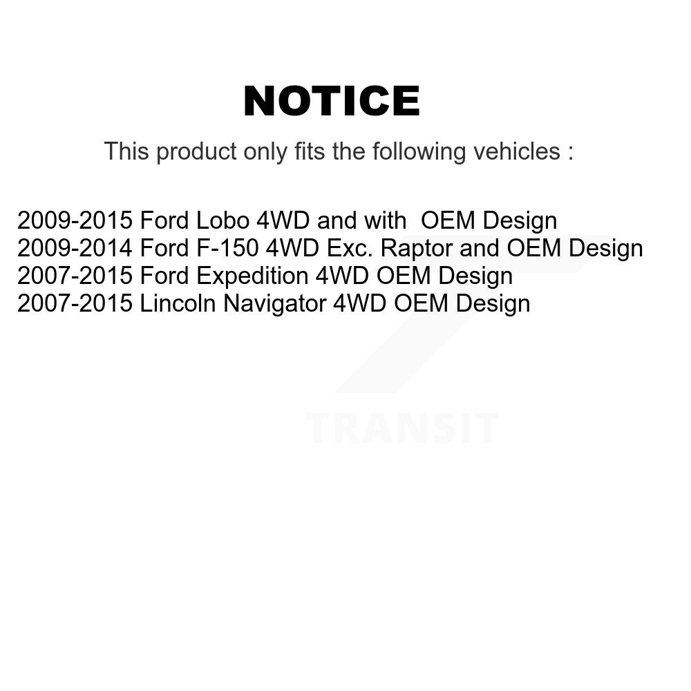 Front CV Axle Drive Shaft Assembly Kit For Ford F-150 Expedition Lincoln Navigator Lobo KCV-100150 - Image 2