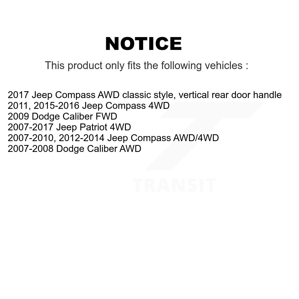 Rear CV Axle Drive Shaft Complete Assembly Kit For Jeep Patriot Compass Dodge Caliber KCV-100171 - Image 2