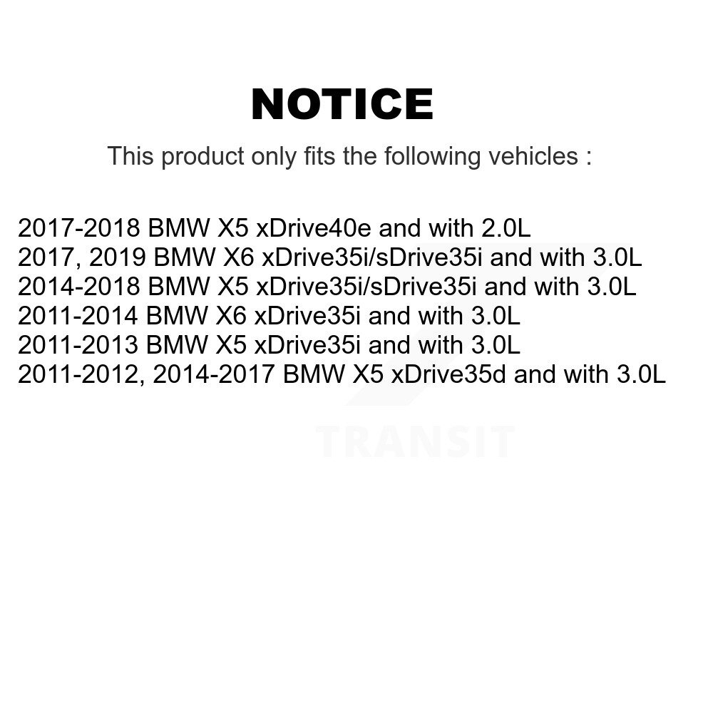 Front Rear Ceramic Disc Brake Pads And Wear Sensors Kit For BMW X5 X6 KCW-100010 - Image 2