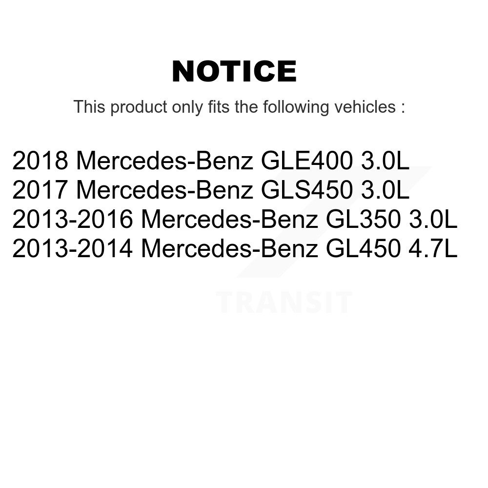 Front Rear Ceramic Brake Pads Wear Sensor Kit For Mercedes-Benz GLE400 GL350 GLS450 GL450 KCW-100029 - Image 2
