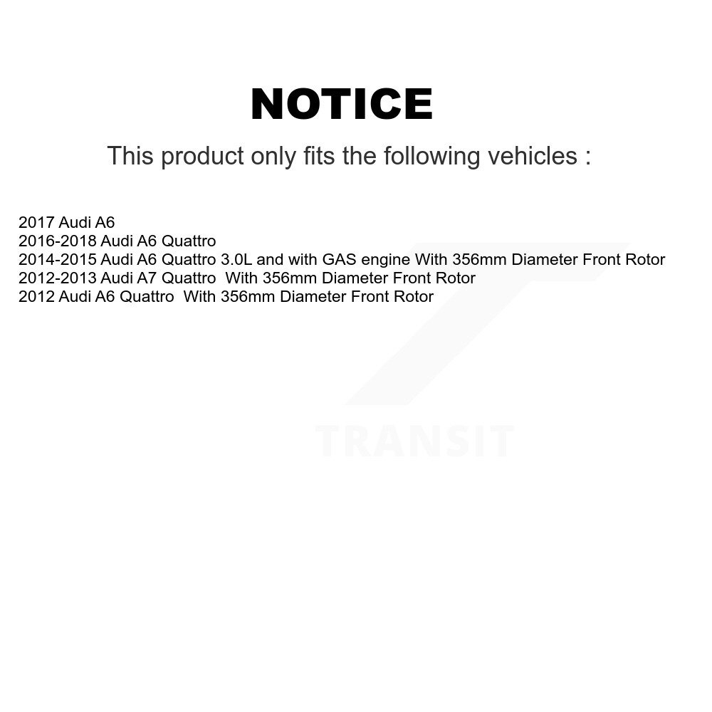 Front Rear Ceramic Disc Brake Pads And Wear Sensors Kit For Audi A6 Quattro A7 KCW-100109 - Image 2
