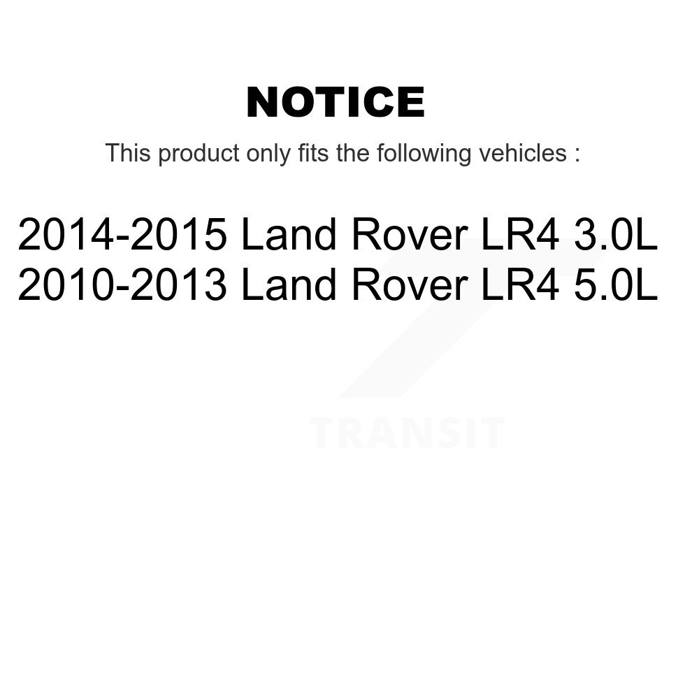 Front Rear Ceramic Disc Brake Pads And Wear Sensors Kit For Land Rover LR4 KCW-100182 - Image 2
