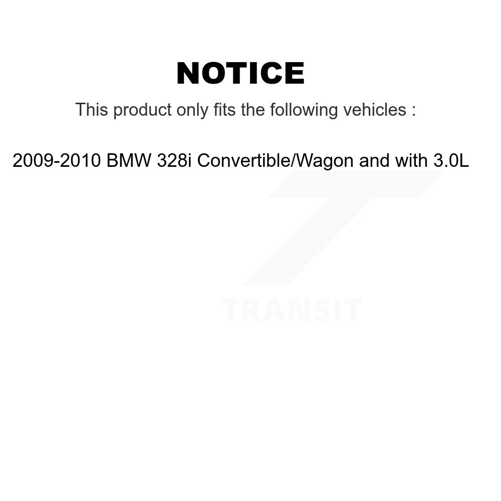 Front Rear Ceramic Disc Brake Pads And Wear Sensors Kit (7Pc) For BMW 328i KCW-100431 - Image 2
