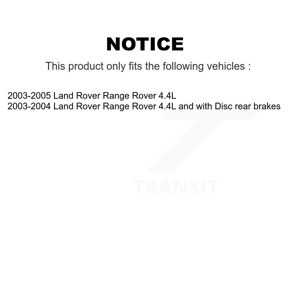 Front Ceramic Disc Brake Pads And Wear Sensors Kit For Land Rover Range KCW-100589 - Image 2