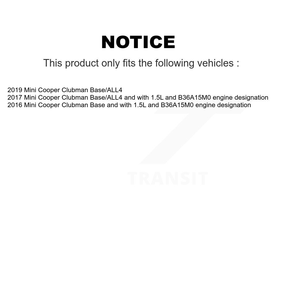 Front Ceramic Disc Brake Pads And Wear Sensor Pairs Kit For Mini Cooper Clubman KCW-100662 - Image 2
