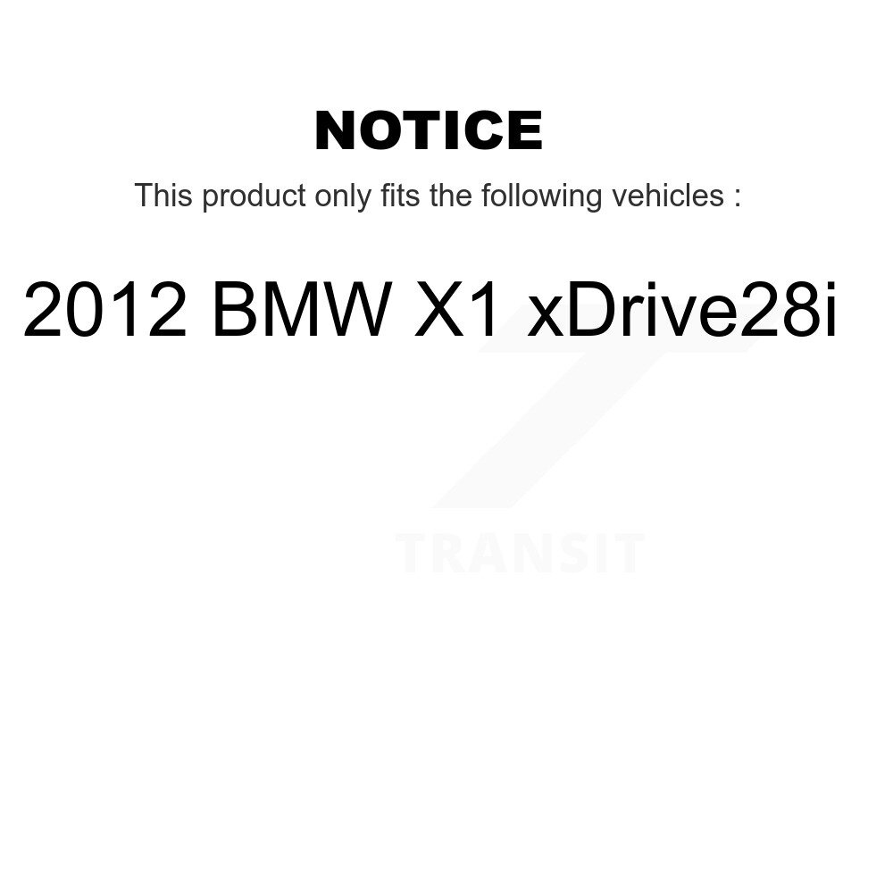 Front Ceramic Disc Brake Pads And Wear Sensor Pairs Kit For 2012 BMW X1 xDrive28i KCW-100709 - Image 2