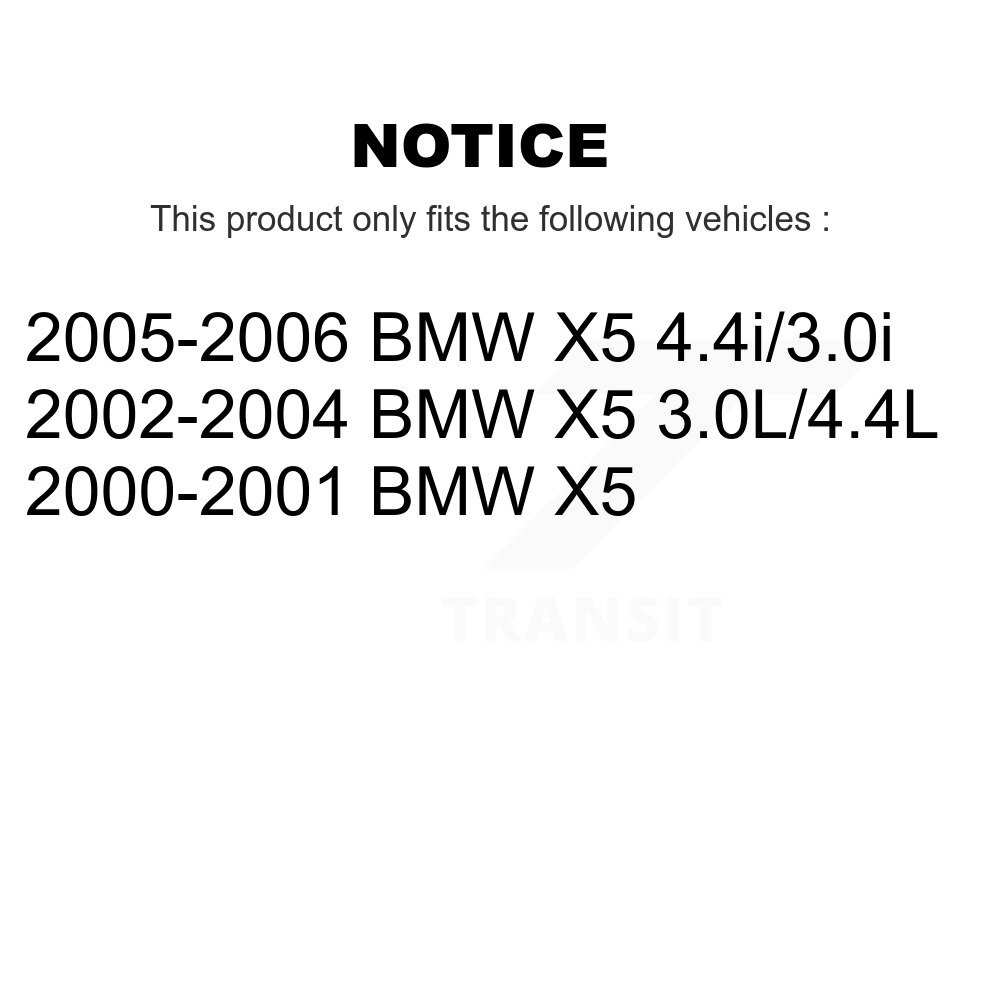 Front Ceramic Disc Brake Pads And Wear Sensor Pairs Kit For BMW X5 KCW-100745 - Image 2