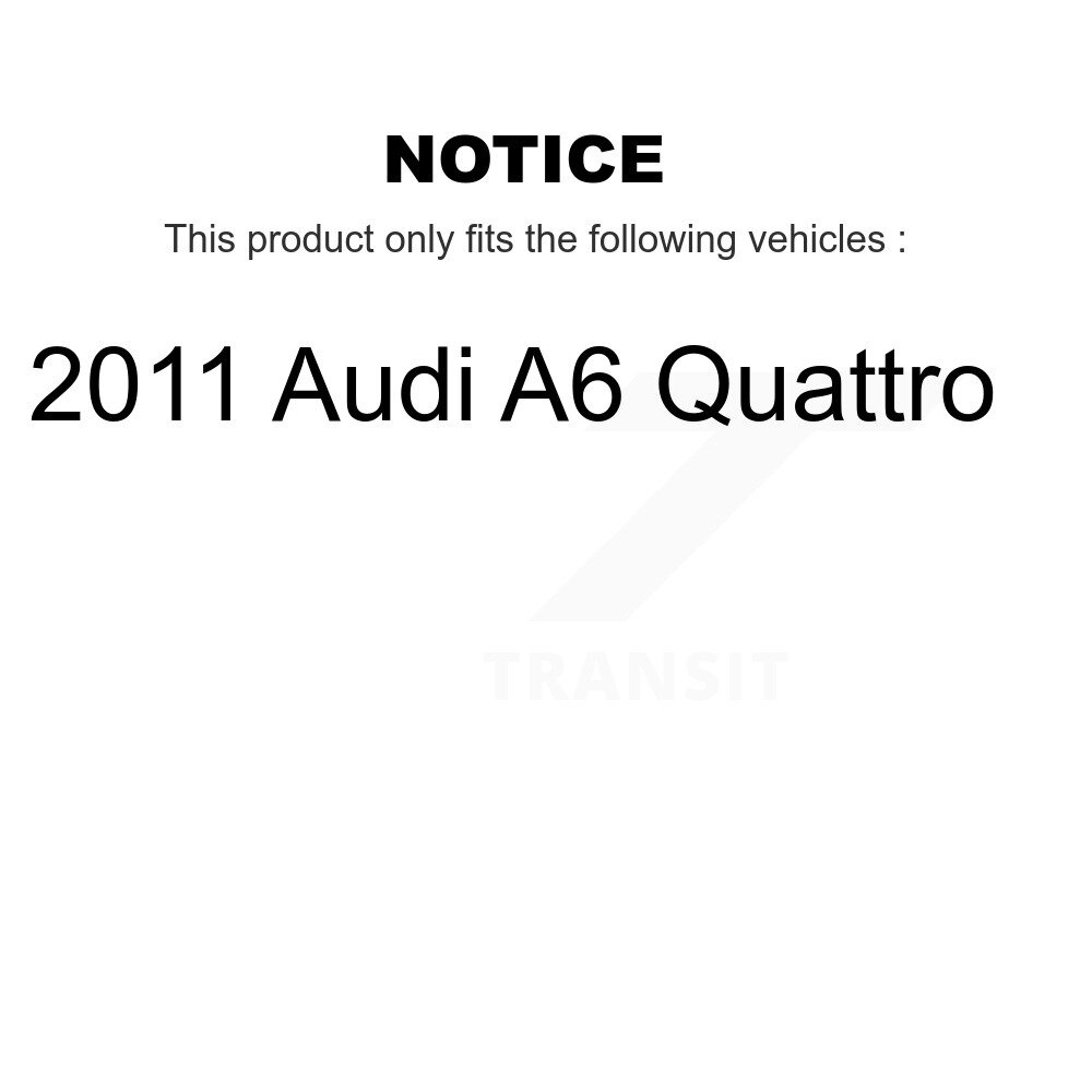 Front Ceramic Disc Brake Pads And Extra Wear Sensor Pairs Kit For 2011 Audi A6 Quattro KCW-100748 - Image 2