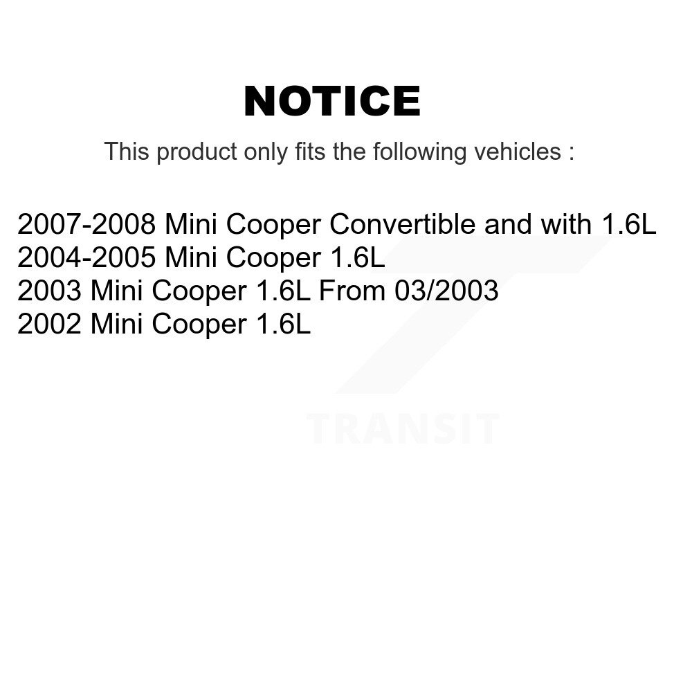 Rear Ceramic Disc Brake Pads And Wear Sensors Kit For Mini Cooper KCW-100771 - Image 2