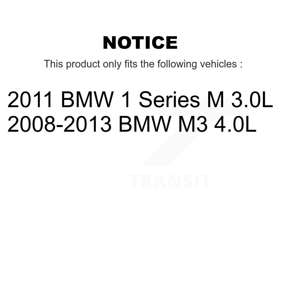 Rear Ceramic Disc Brake Pads And Wear Sensors Kit For BMW M3 1 Series M KCW-100793 - Image 2