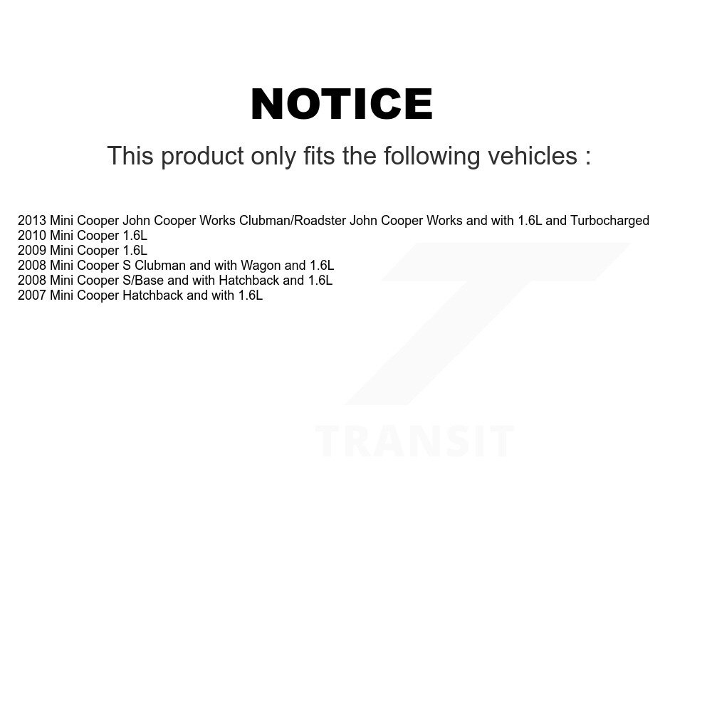 Rear Ceramic Disc Brake Pads And Wear Sensors Kit For Mini Cooper KCW-100895 - Image 2