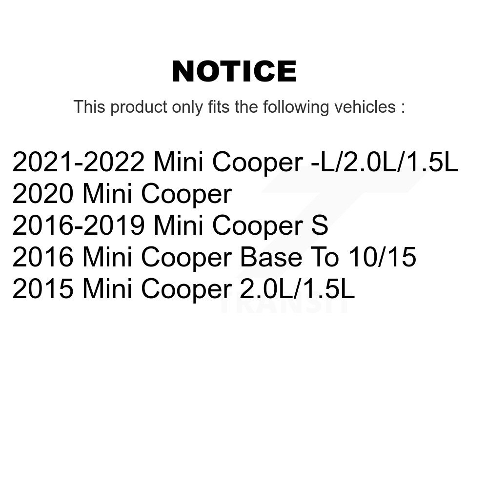 Rear Ceramic Disc Brake Pads And Wear Sensors Kit For Mini Cooper KCW-100905 - Image 2