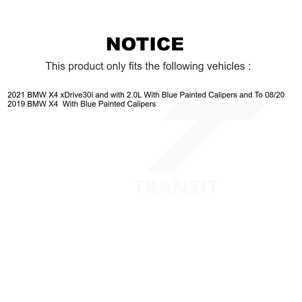 Rear Ceramic Disc Brake Pads And Wear Sensors Kit For BMW X4 KCW-100913 - Image 2