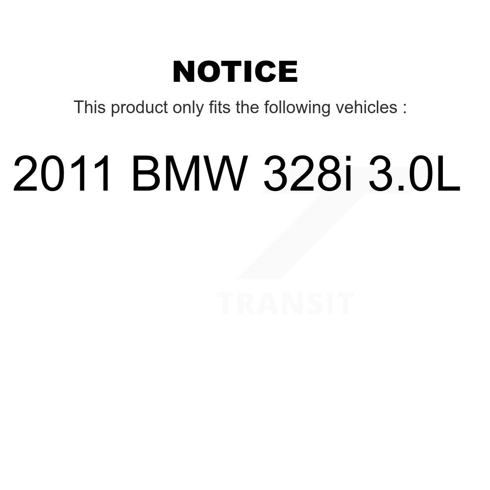 Front Rear Ceramic Disc Brake Pads And Wear Sensors Kit For 2011 BMW 328i 3.0L KCW-101025 - Image 2