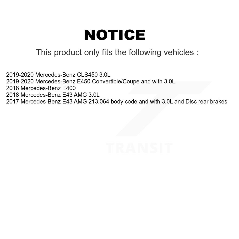 Front Rear Ceramic Brake Pad & Wear Sensor Kit For Mercedes-Benz E400 E450 E43 AMG CLS450 KCW-101087 - Image 2