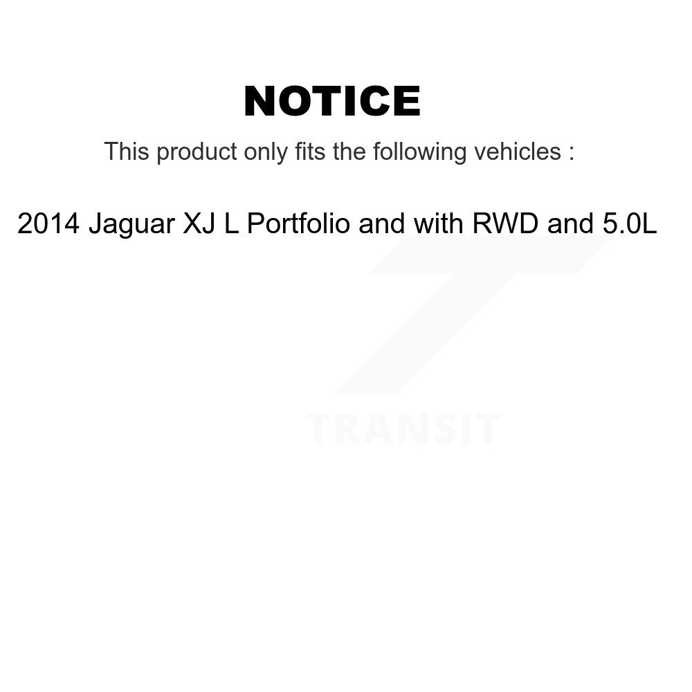 Front Rear Ceramic Brake Pad Wear Sensor Kit For 2014 Jaguar XJ L Portfolio with RWD 5.0L KCW-101092 - Image 2