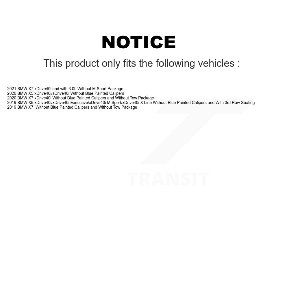Front Ceramic Disc Brake Pads And Wear Sensors Kit For BMW X5 X7 KCW-101216 - Image 2