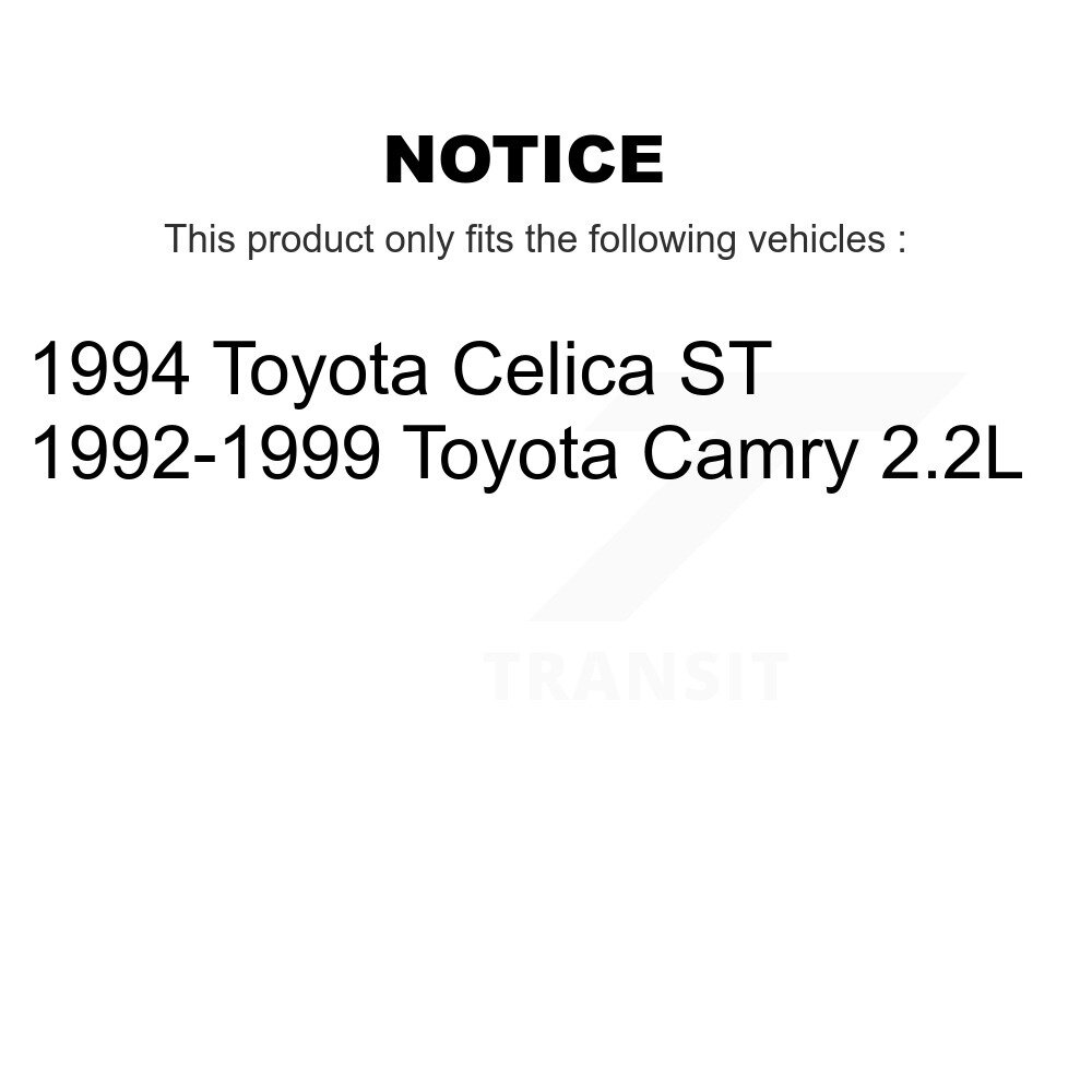 Front Rear Ceramic Brake Pads Kit For Toyota Camry Celica KCX-100021 - Image 2