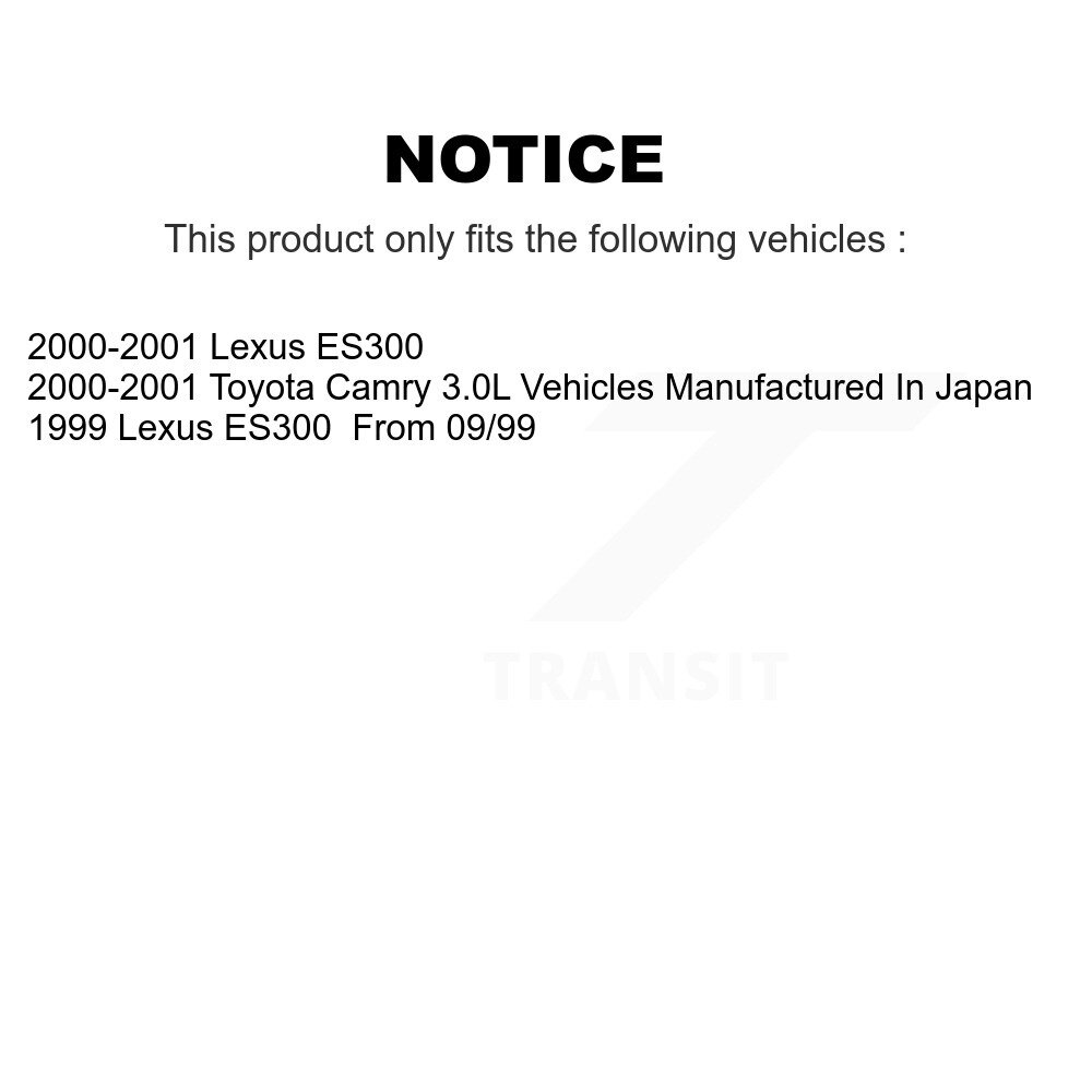 Front Rear Ceramic Brake Pads Kit For Toyota Camry Lexus ES300 KCX-100023 - Image 2