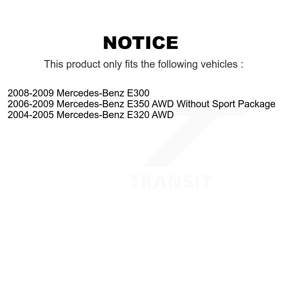 Front Rear Ceramic Brake Pads Kit For Mercedes-Benz E350 E320 E300 KCX-100050 - Image 2