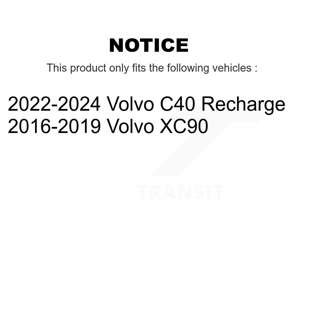 Front Rear Ceramic Brake Pads Kit For Volvo XC90 C40 Recharge KCX-100054 - Image 2