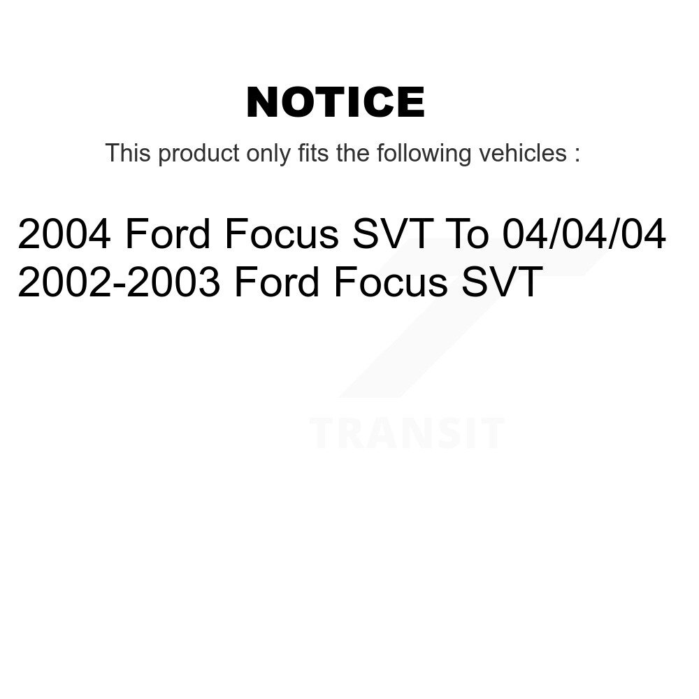 Front Rear Ceramic Brake Pads Kit For Ford Focus SVT KCX-100092 - Image 2