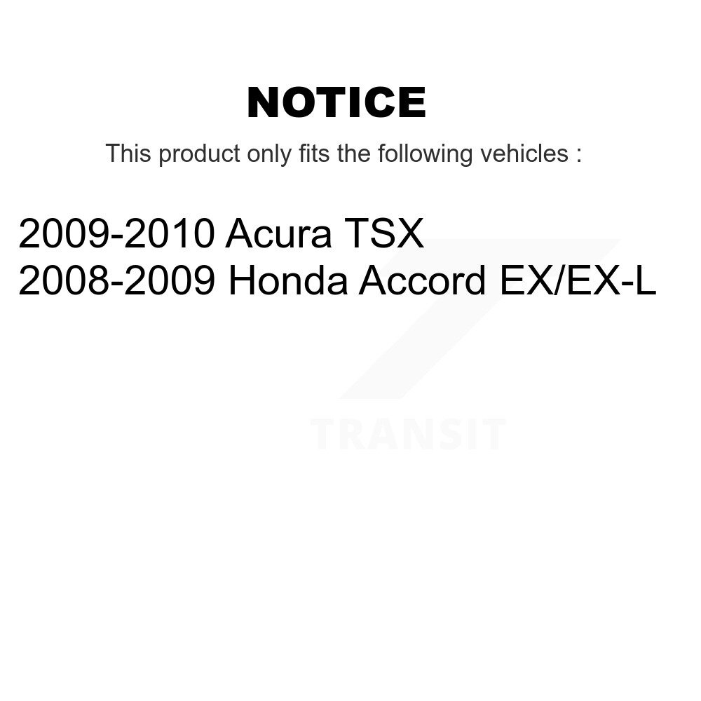 Front Rear Ceramic Brake Pads Kit For Honda Accord Acura TSX KCX-100102 - Image 2
