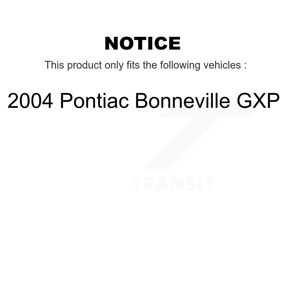 Front Rear Ceramic Brake Pads Kit For 2004 Pontiac Bonneville GXP KCX-100127 - Image 2