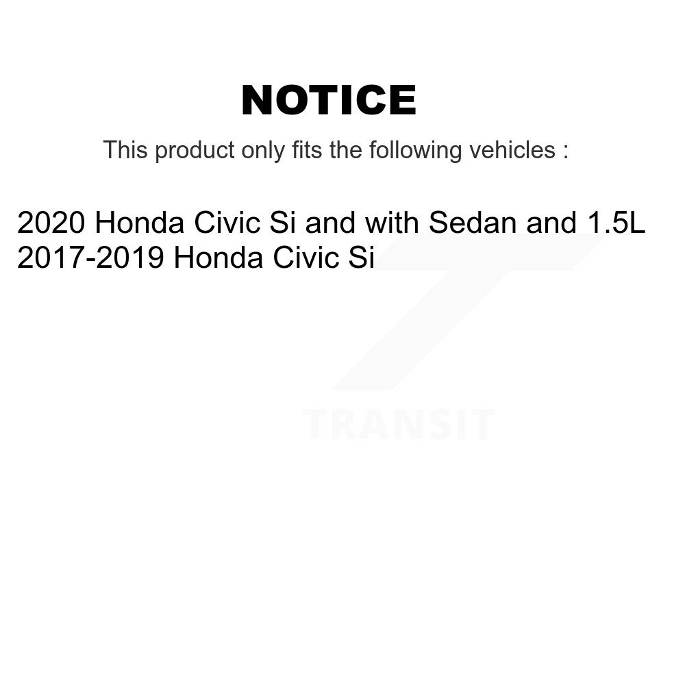 Front Rear Ceramic Brake Pads Kit For Honda Civic KCX-100128 - Image 2