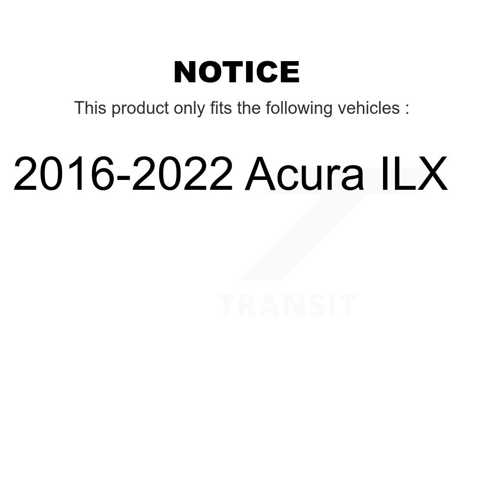 Front Rear Ceramic Brake Pads Kit For 2016-2022 Acura ILX KCX-100134 - Image 2