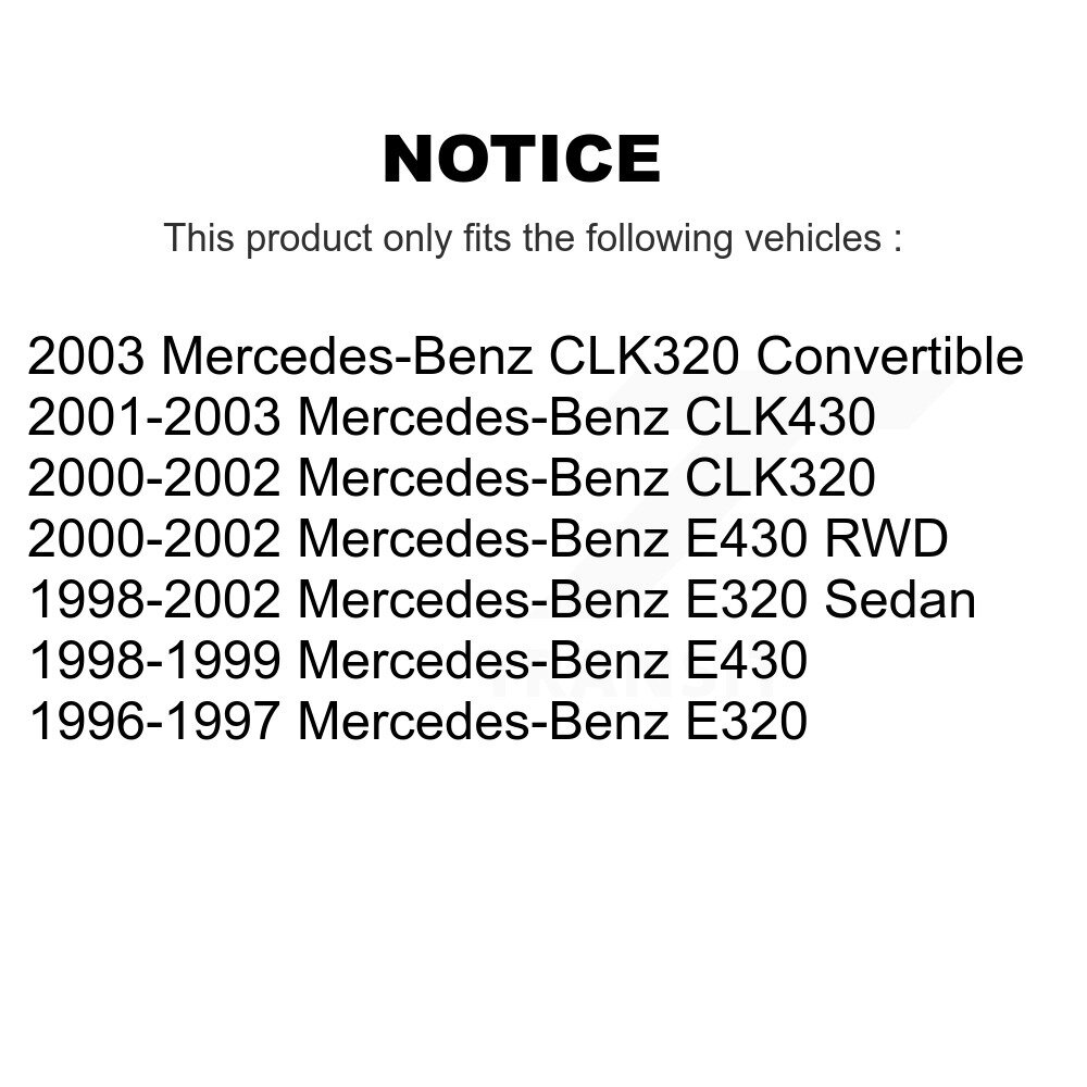 Front Rear Ceramic Brake Pads Kit For Mercedes-Benz E320 CLK320 CLK430 E430 KCX-100138 - Image 2