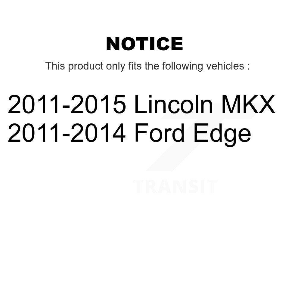 Front Rear Ceramic Brake Pads Kit For Ford Edge Lincoln MKX KCX-100192 - Image 2
