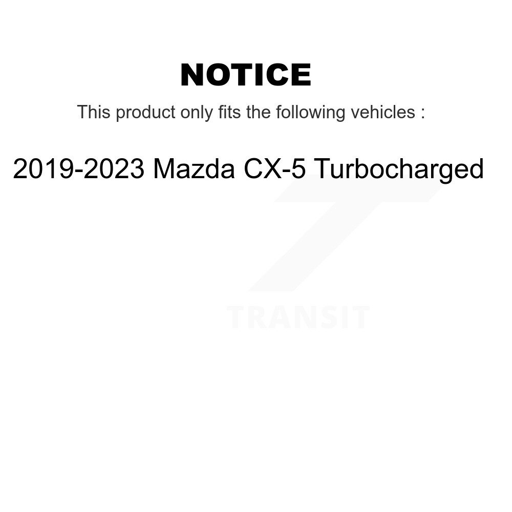 Front Rear Ceramic Brake Pads Kit For 2019-2023 Mazda CX-5 Turbocharged KCX-100193 - Image 2