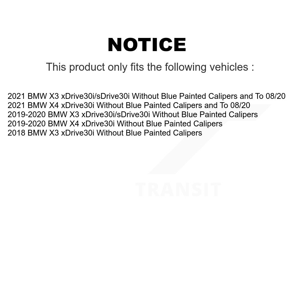 Front Rear Ceramic Brake Pads Kit For BMW X3 X4 KCX-100202 - Image 2