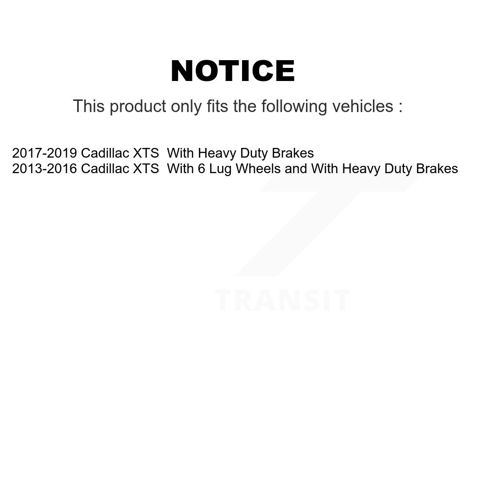 Front Rear Ceramic Brake Pads Kit For Cadillac XTS KCX-100217 - Image 2