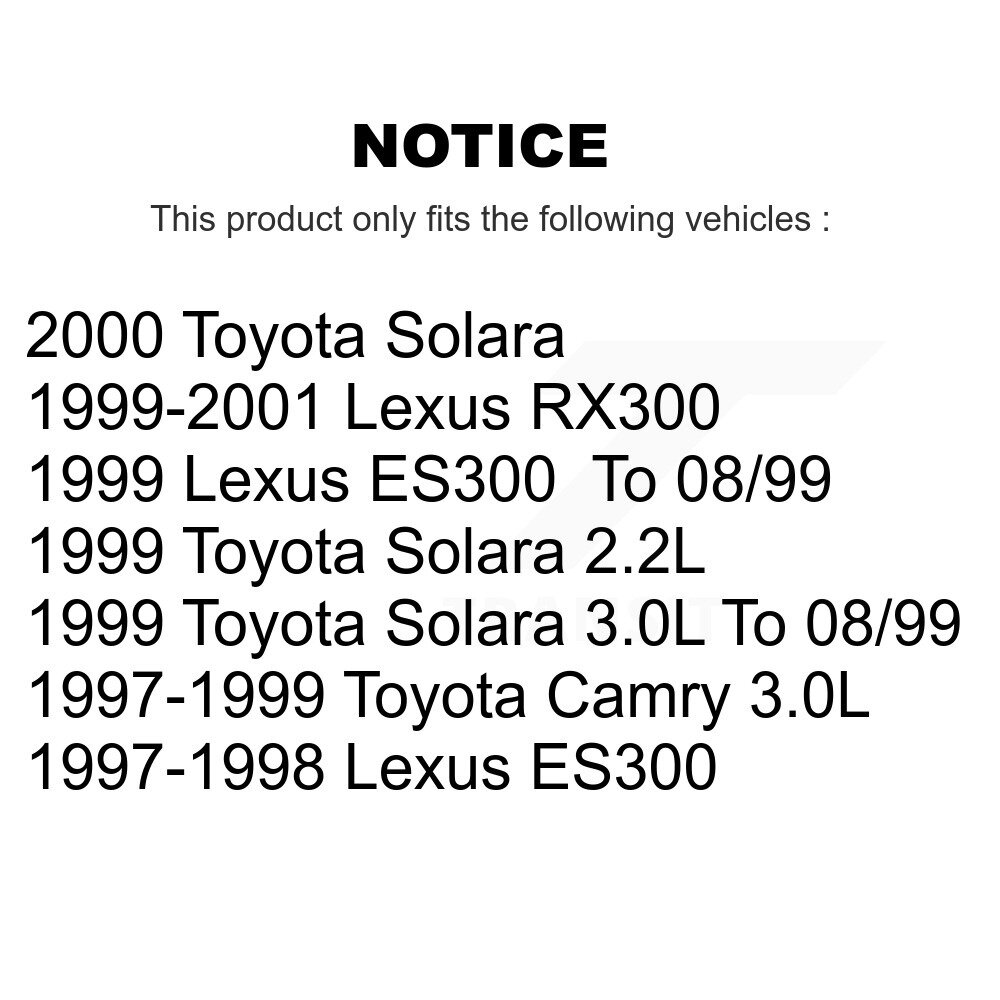 Front Rear Ceramic Brake Pads Kit For Toyota Camry Lexus RX300 Solara ES300 KCX-100236 - Image 2