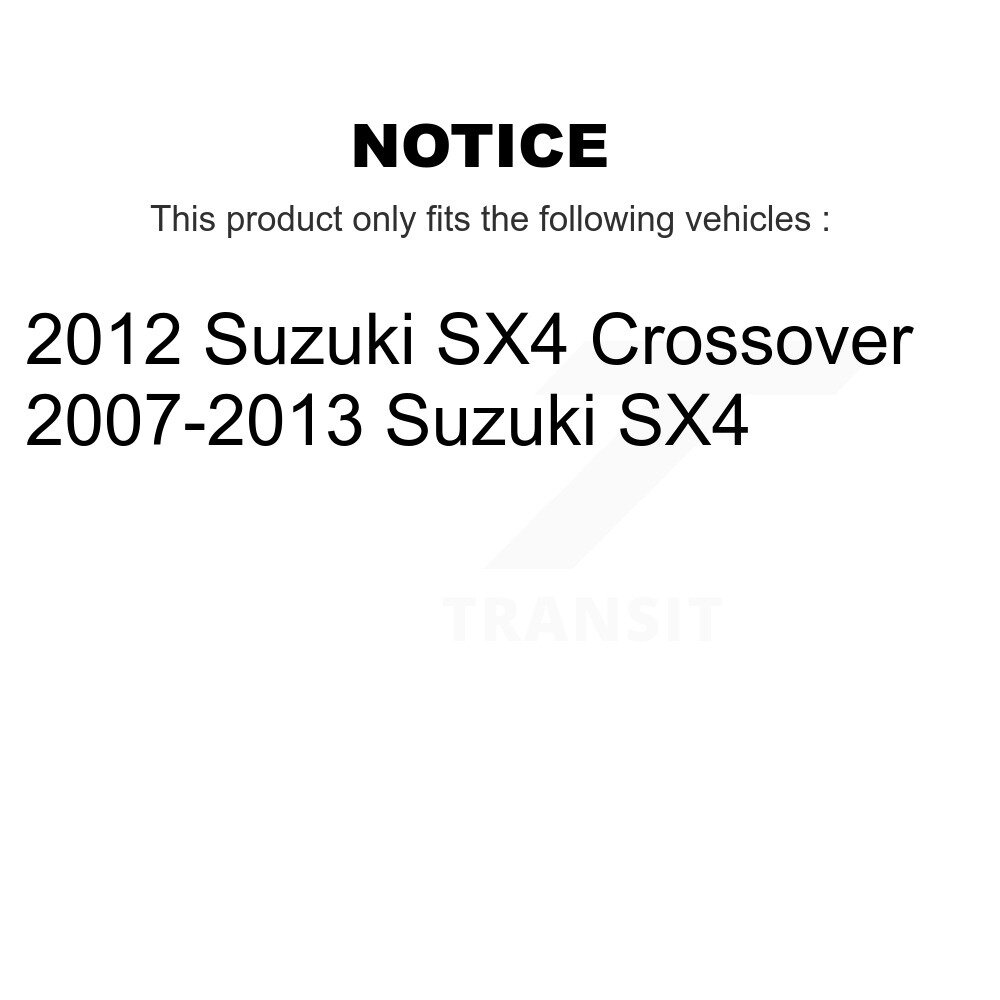 Front Rear Ceramic Brake Pads Kit For Suzuki SX4 Crossover KCX-100305 - Image 2