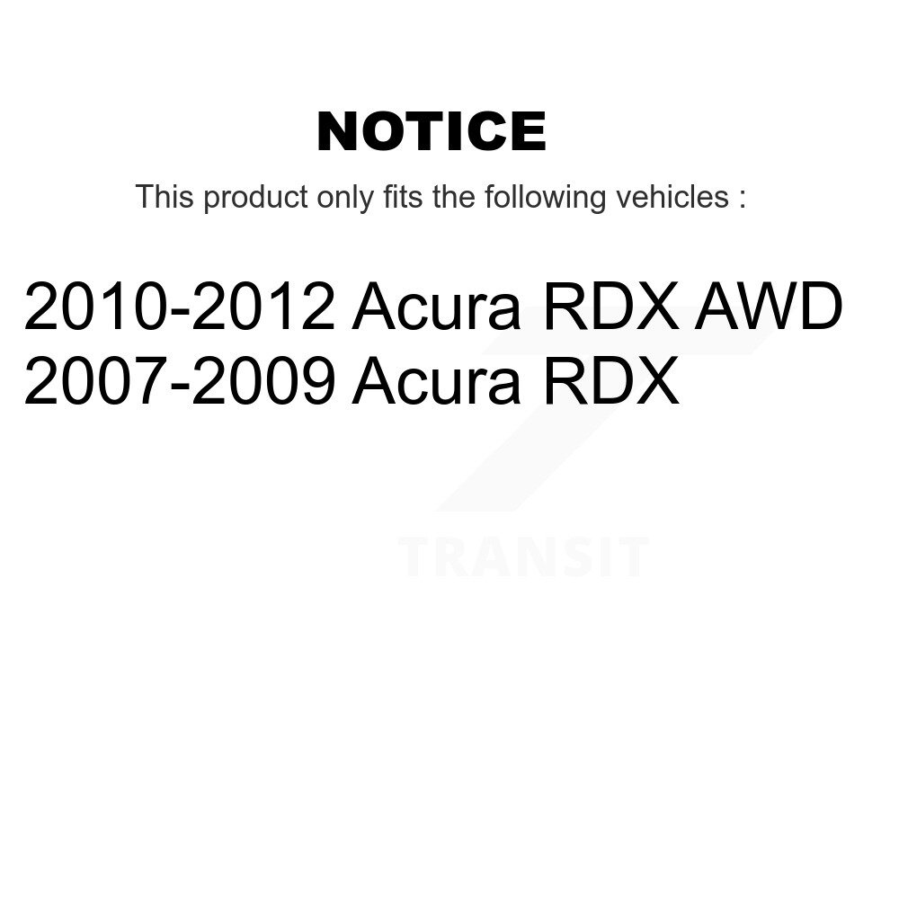 Front Rear Ceramic Brake Pads Kit For Acura RDX KCX-100343 - Image 2