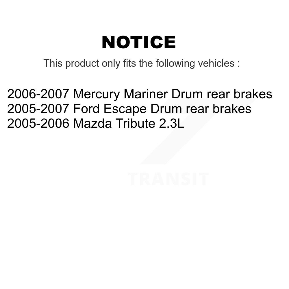 Front Rear Ceramic Brake Pads Kit For Ford Escape Mazda Tribute Mercury Mariner KCX-100407 - Image 2