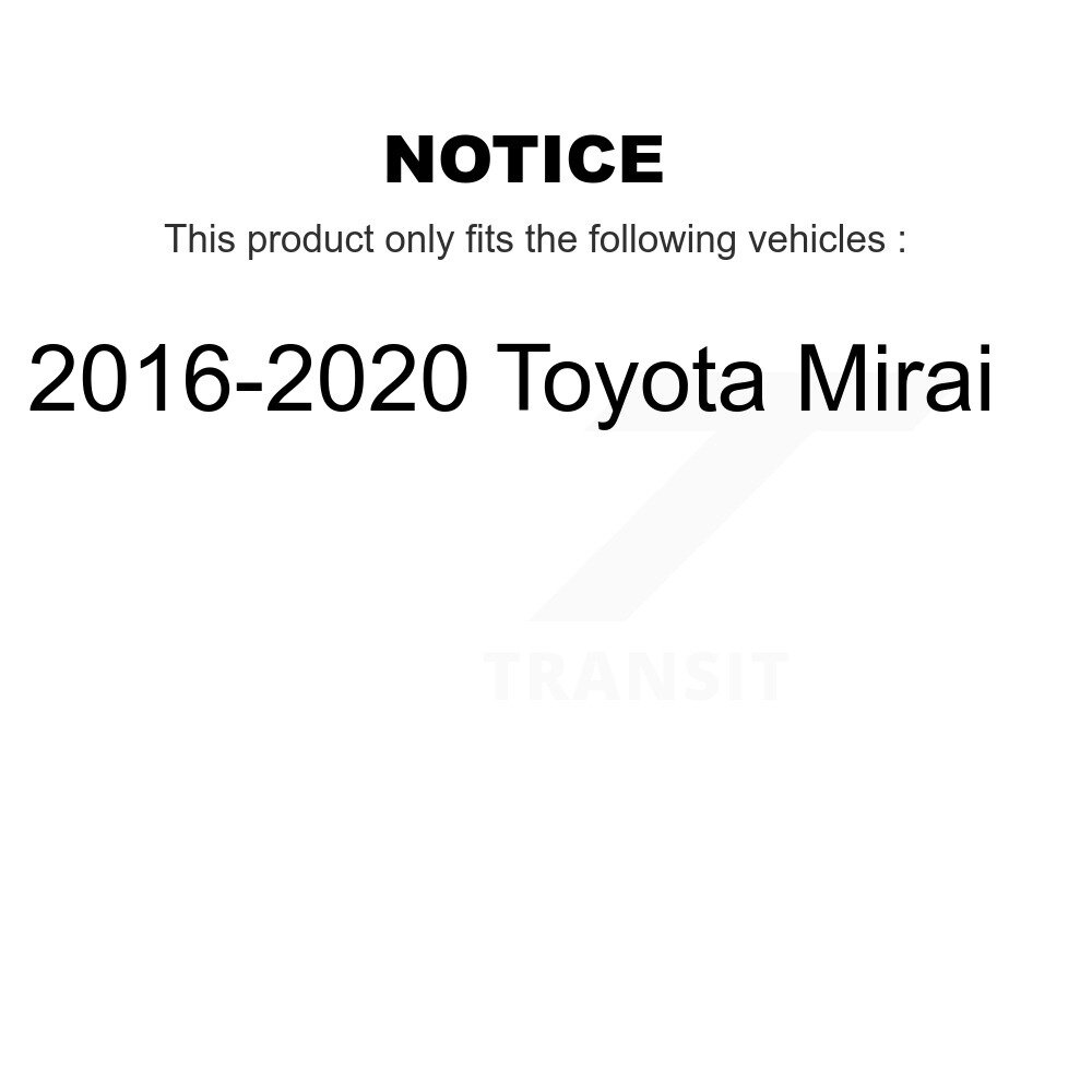 Front Rear Ceramic Brake Pads Kit For 2016-2020 Toyota Mirai KCX-100433 - Image 2