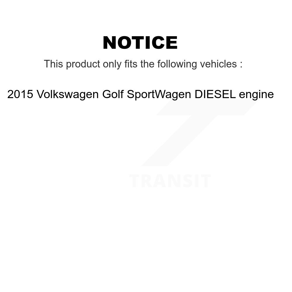 Front Rear Ceramic Brake Pads Kit For 2015 Volkswagen Golf SportWagen DIESEL engine KCX-100451 - Image 2