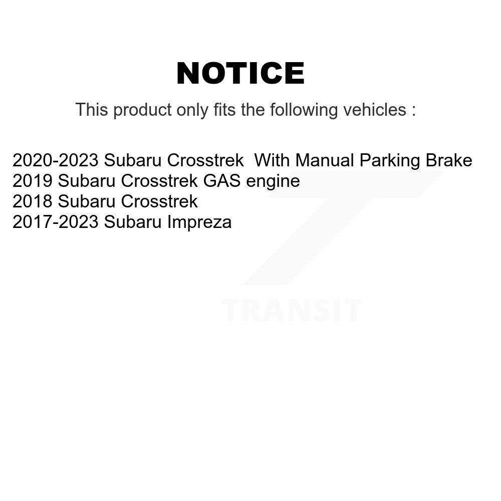 Front Rear Ceramic Brake Pads Kit For Subaru Crosstrek Impreza KCX-100452 - Image 2