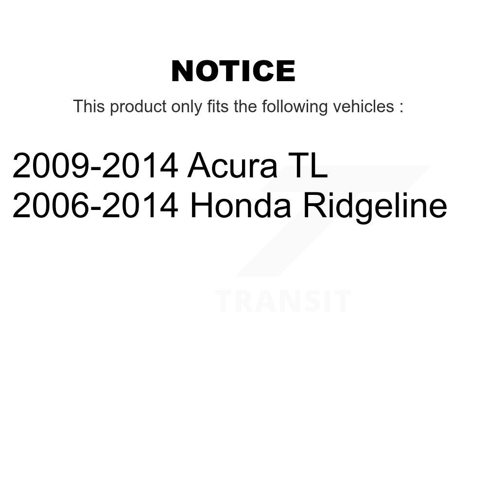 Front Rear Ceramic Brake Pads Kit For Honda Ridgeline Acura TL KCX-100454 - Image 2