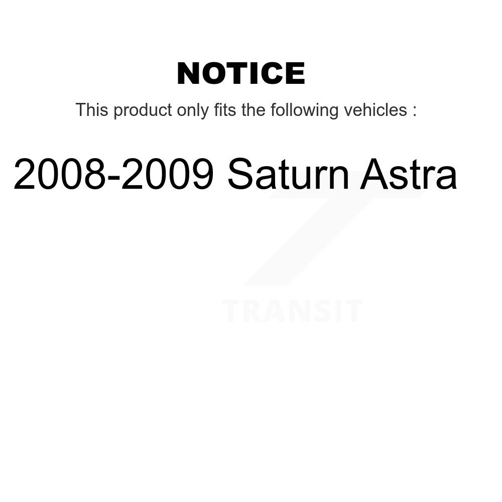 Front Rear Ceramic Brake Pads Kit For 2008-2009 Saturn Astra KCX-100467 - Image 2