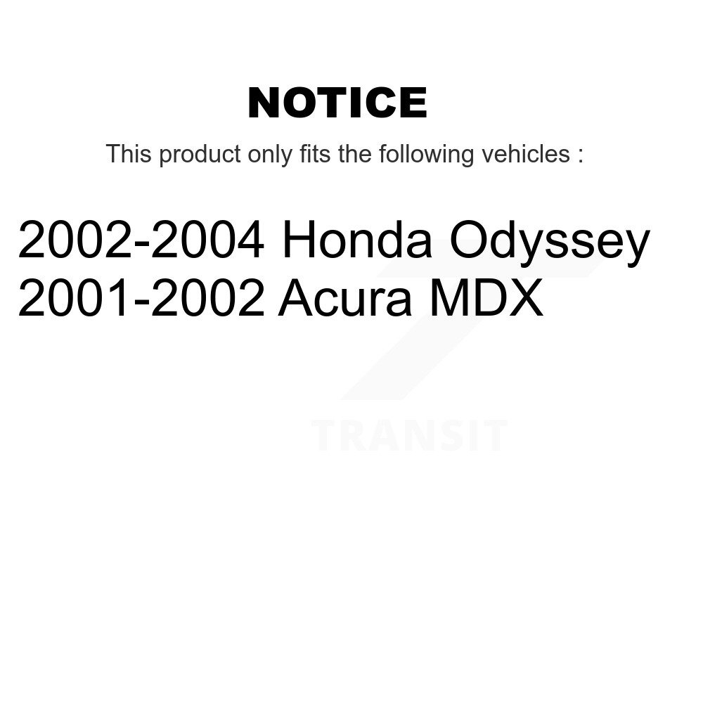 Front Rear Ceramic Brake Pads Kit For Honda Odyssey Acura MDX KCX-100508 - Image 2