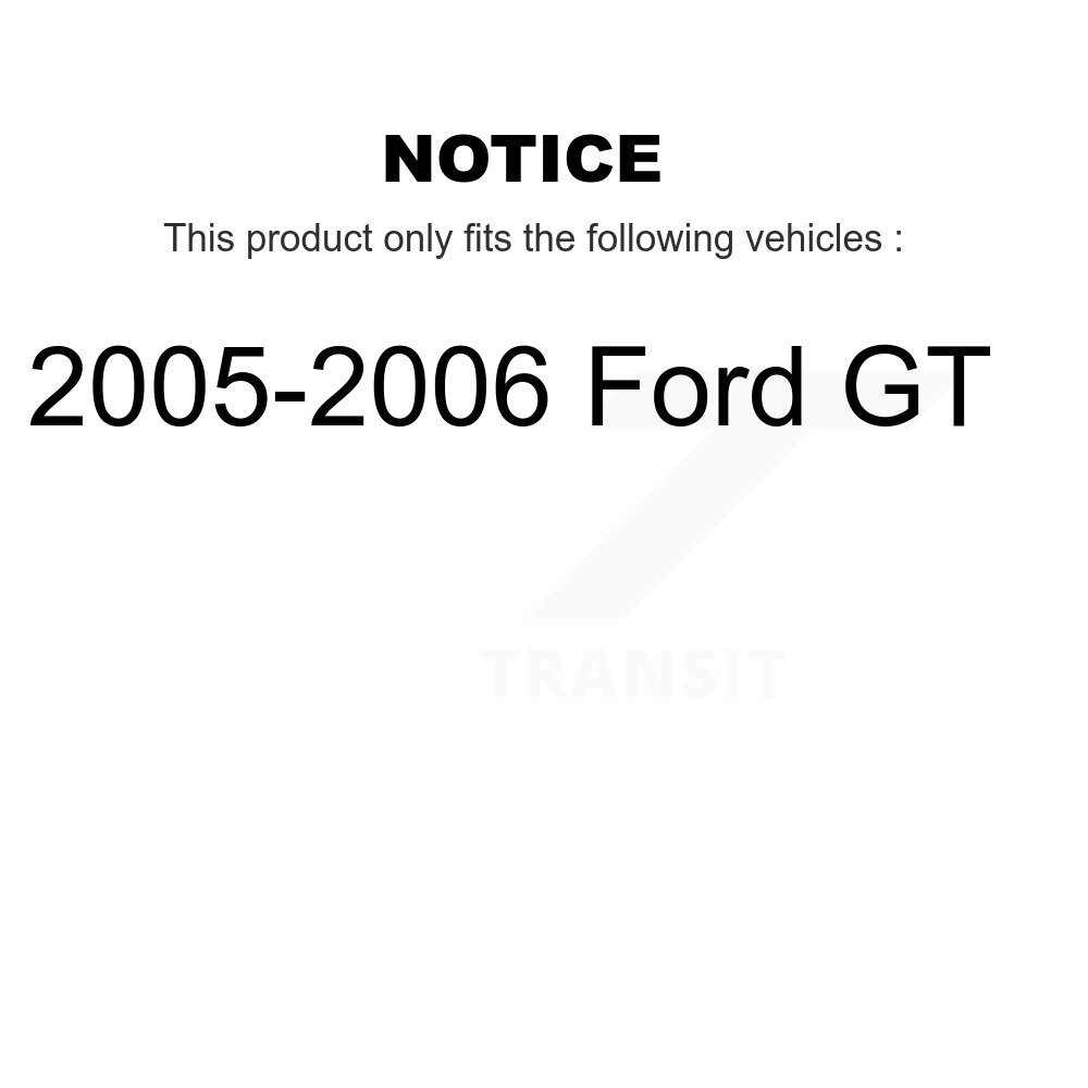 Front Rear Ceramic Brake Pads Kit For 2005-2006 Ford GT KCX-100521 - Image 2