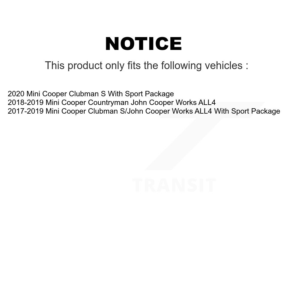 Front Rear Ceramic Brake Pads Kit For Mini Cooper Countryman Clubman KCX-100632 - Image 2